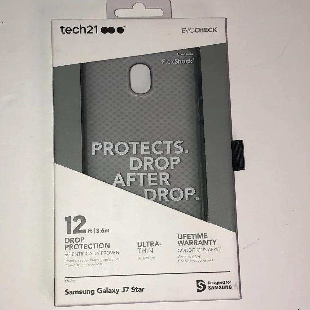 NEW - Samsung Galaxy J7 Star Ultra Thin Flex Shock Phone Case New in Box